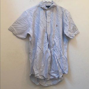 Ralph Lauren classic fit blue striped dress shirt